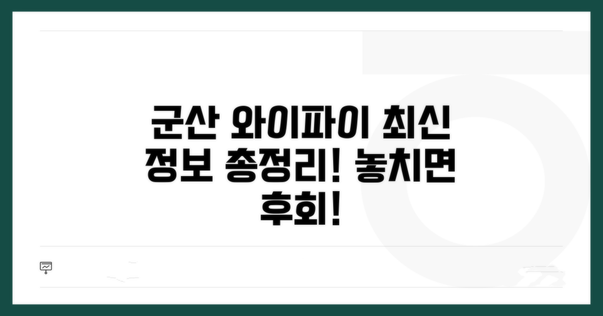 군산 와이파이 연결 최신 정보
