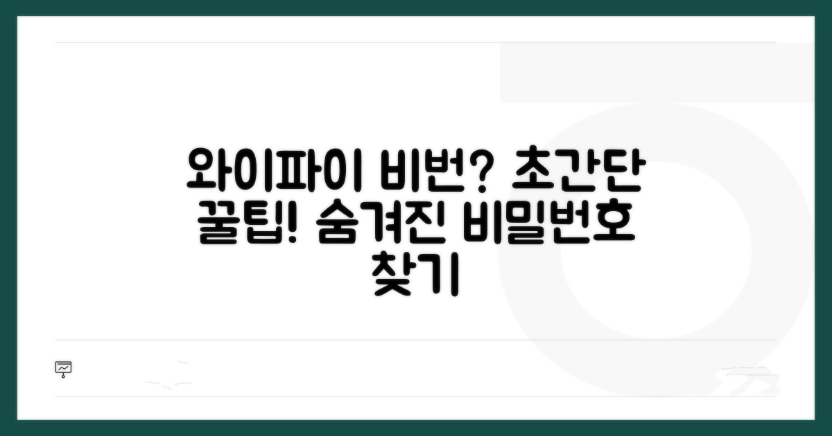 와이파이 비밀번호 찾는 꿀팁
