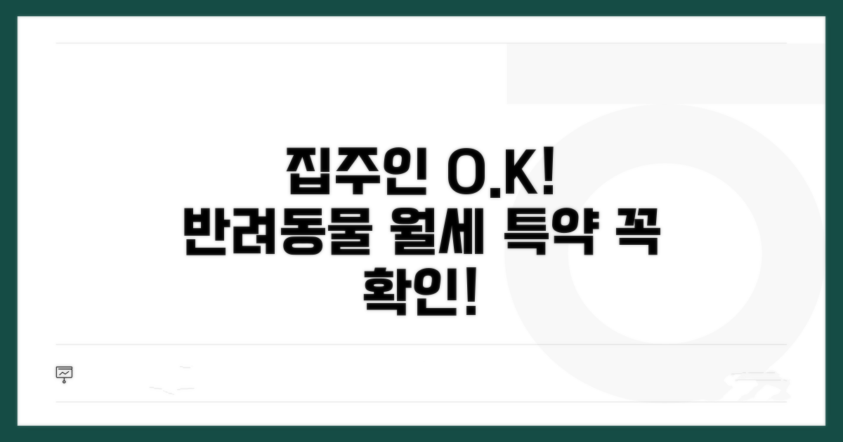 집주인 동의! 반려동물 월세 특약 필수 확인