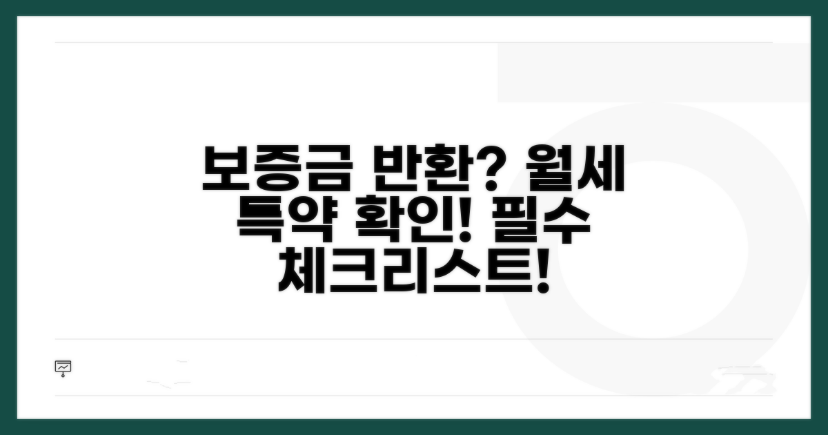 보증금 반환 문제? 월세 특약 꼼꼼히!