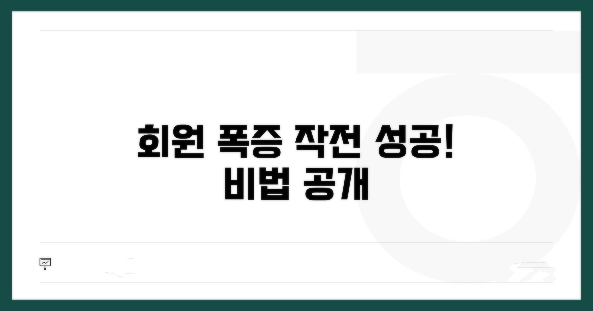 회원 늘리는 작전 성공 비법