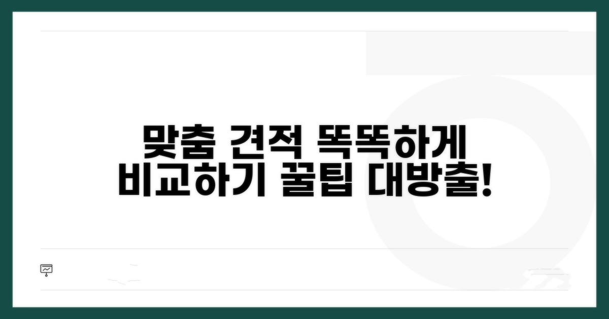 맞춤 견적 비교 방법