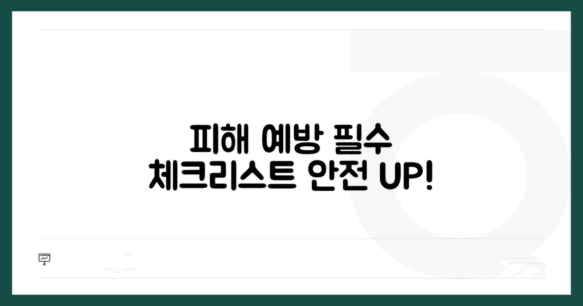 피해 예방 필수 체크리스트