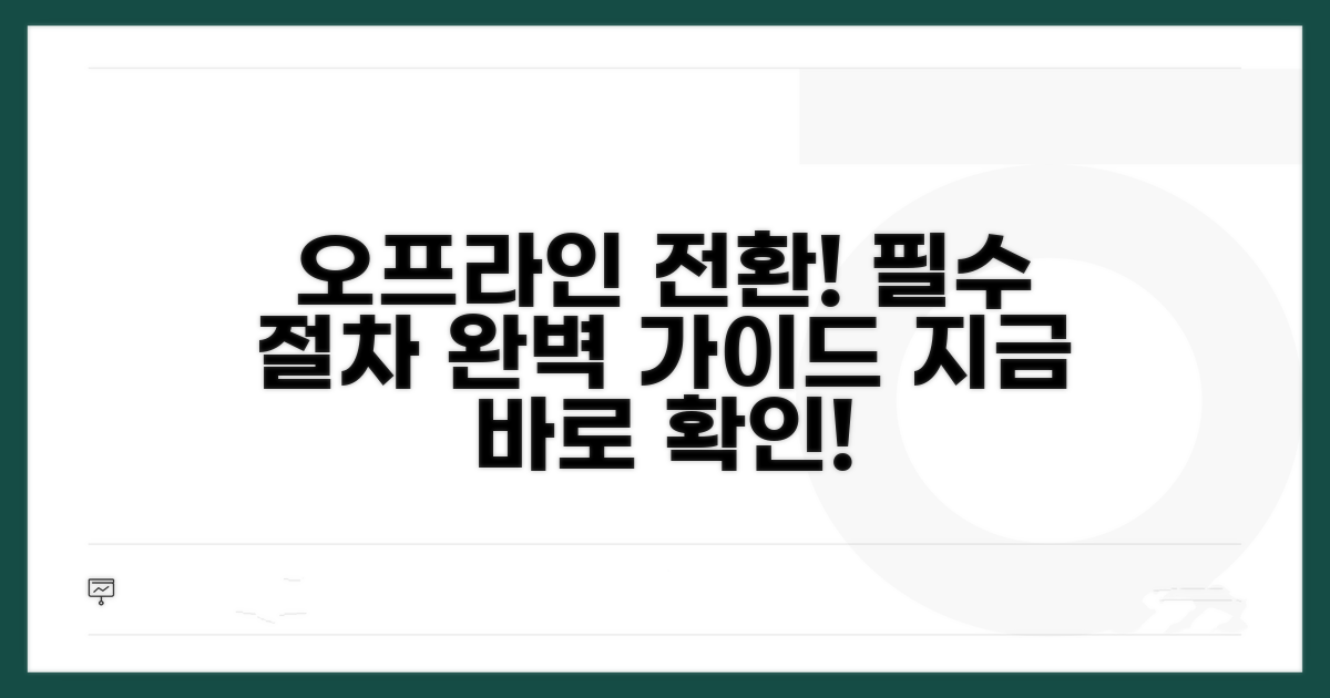 오프라인 변환 방법과 절차