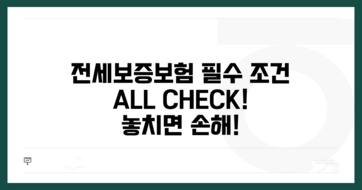 전세보증보험 기본 조건 확인