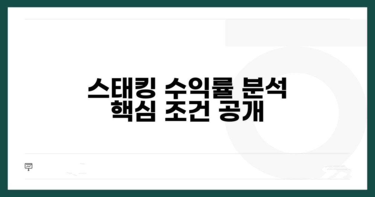 스태킹 조건과 수익률 분석