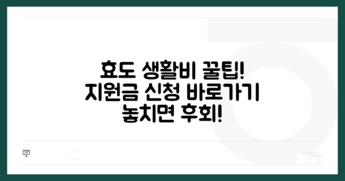 효도 생활비 지원금 신청 방법