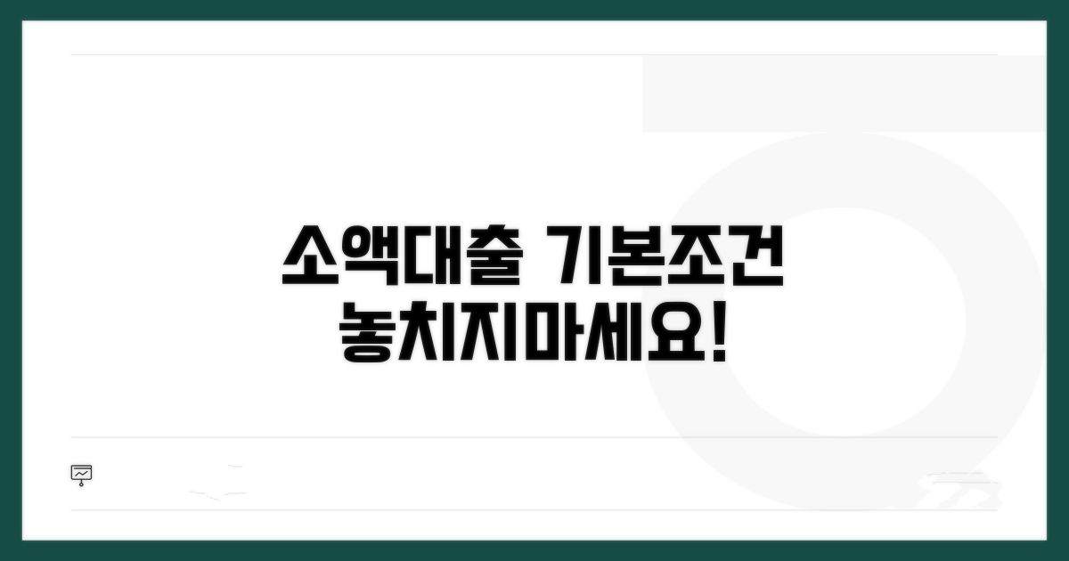 소액 신용대출 기본 조건 확인