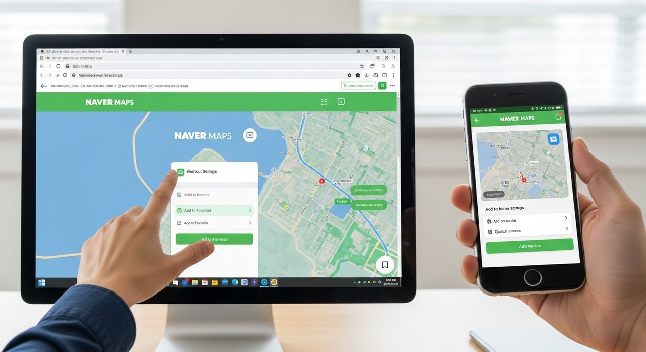 네이버지도 바로가기 설정 방법: 데스크탑 모바일 빠른 접속 꿀팁 5가지