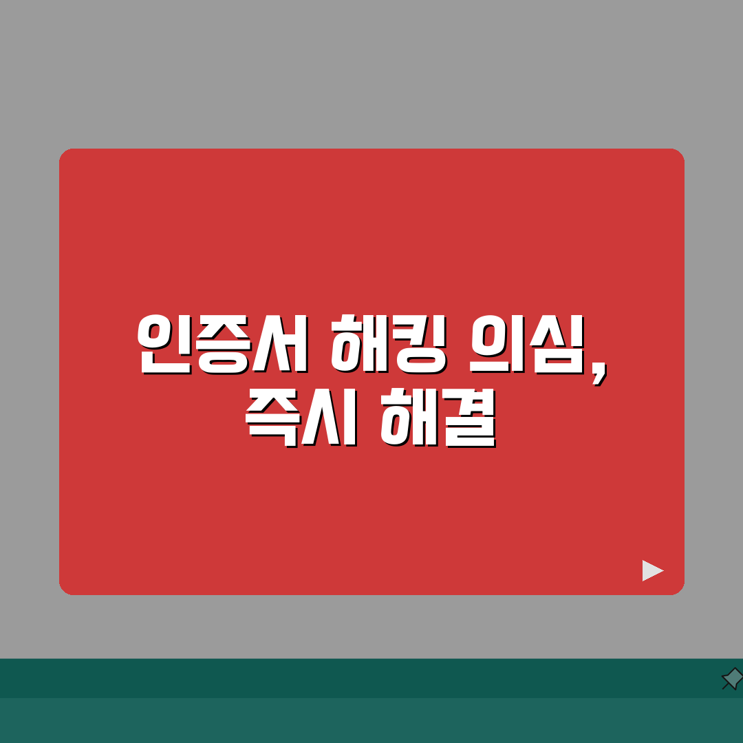 공인인증서 해킹의심 증상과 긴급 대처방법 체험기, 직접 겪어보니 깜짝!