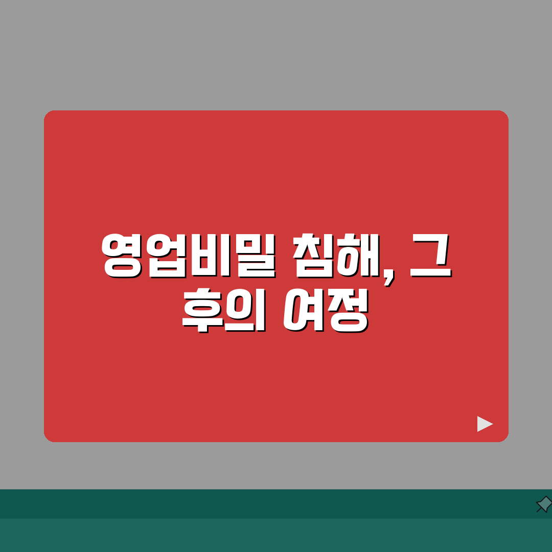 영업비밀 침해 손해배상 청구 | 영업비밀 유출 소송 절차 직접 해봤어요, 실제 후기